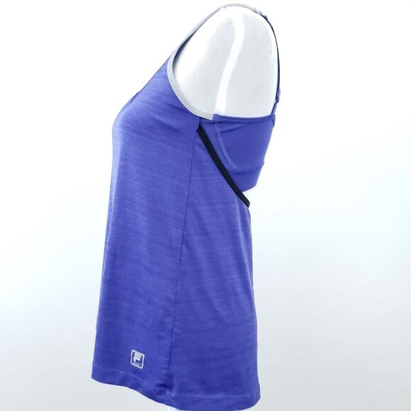 Fila Purple Strappy Back Tank Built-in Bra Small - Picture 5 of 9